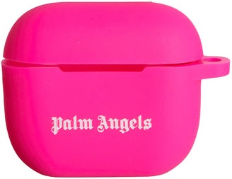 Fuchsia PALM ANGELS AIRPODS PRO HOLDER WITH LOGO
