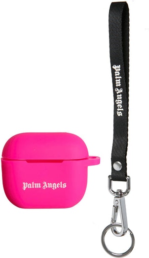 Fuchsia PALM ANGELS AIRPODS PRO HOLDER WITH LOGO