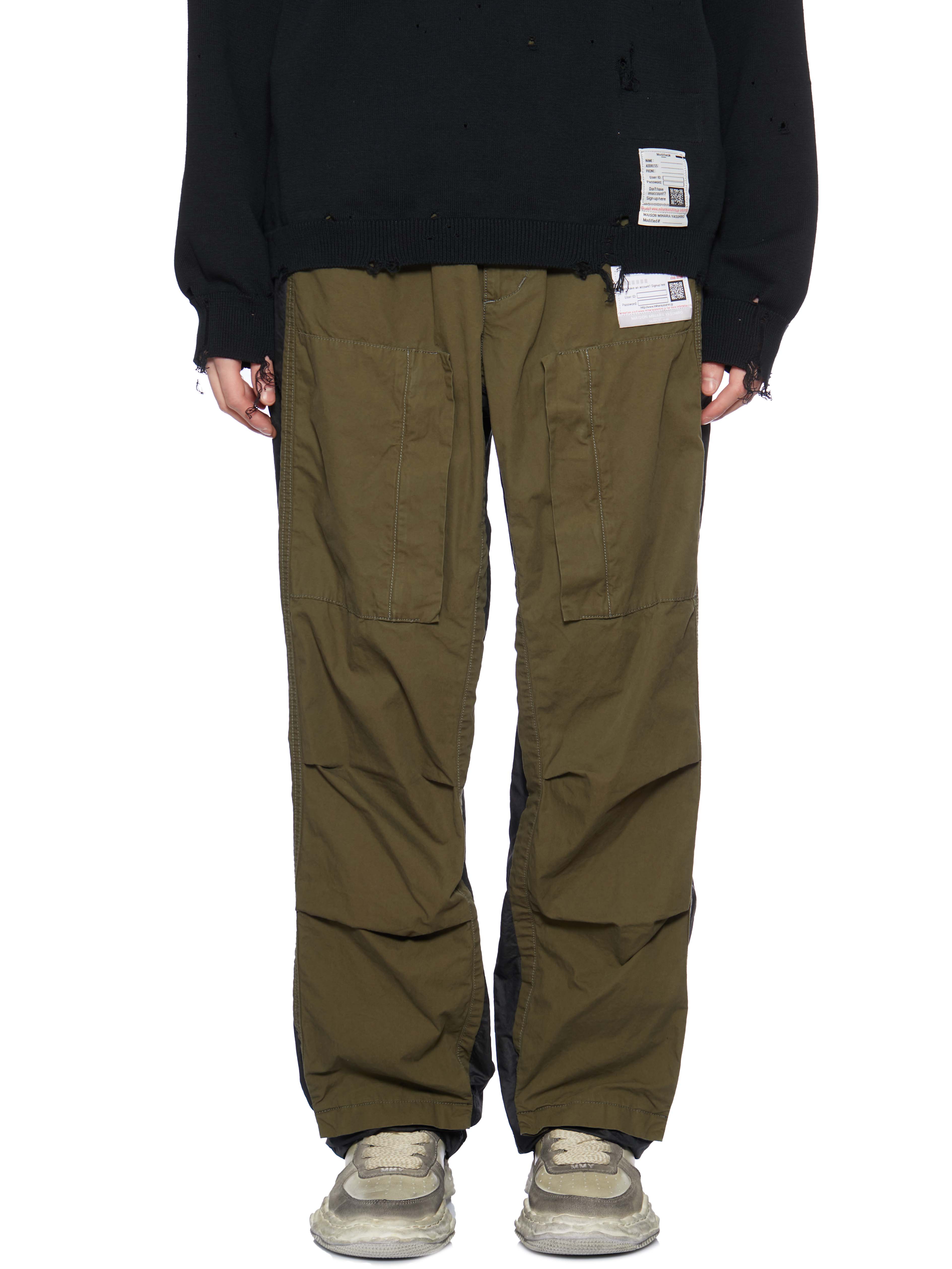 Black MAISON MIHARA YASUHIRO MILITARY PANTS (FA10PT041BLACK_Black