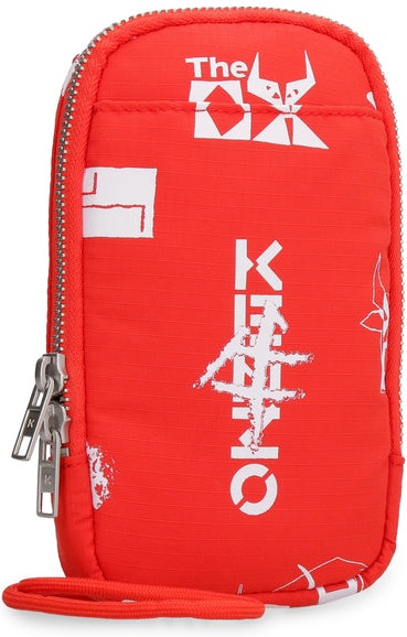 21 KENZO MOBILE PHONE POUCH WITH PRINTED LOGO