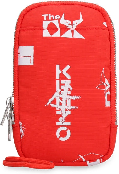 21 KENZO MOBILE PHONE POUCH WITH PRINTED LOGO