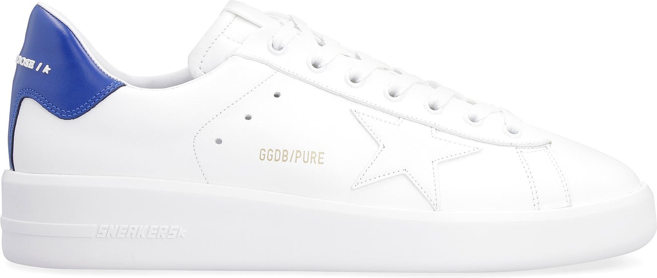10327 GOLDEN GOOSE PURE STAR LEATHER LOW-TOP SNEAKERS
