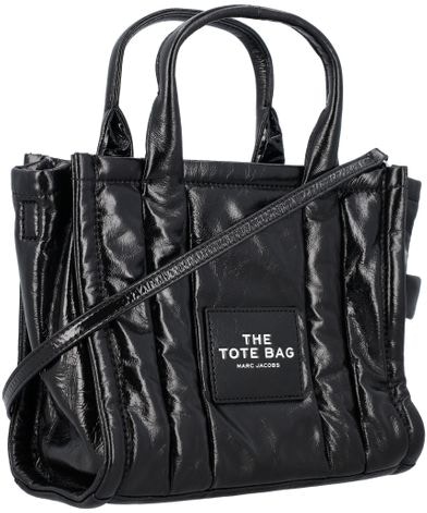 Marc Jacobs Black 'The Shiny Crinkle Small' Tote