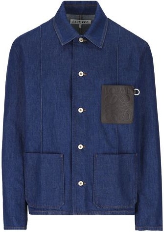 Workwear jacket in denim Denim Blue/Light Denim Blue - LOEWE
