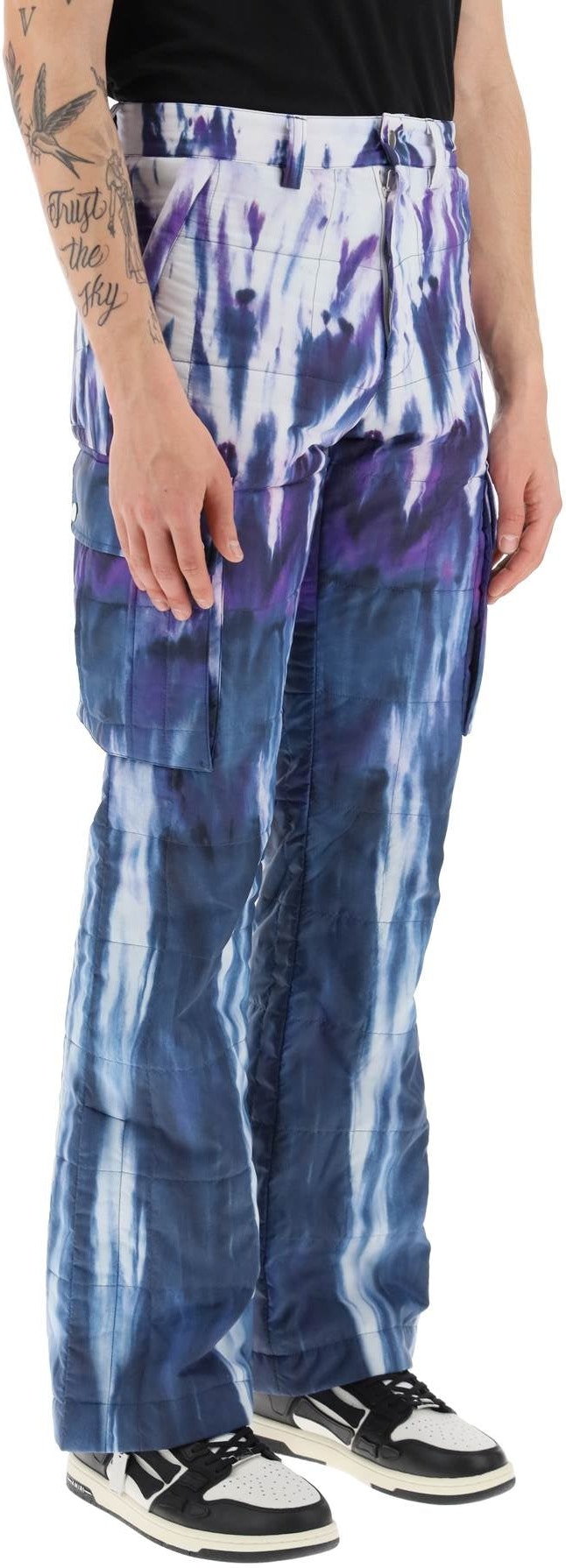 Amiri - Cargo Quilted Pants - Blue, Purple, White