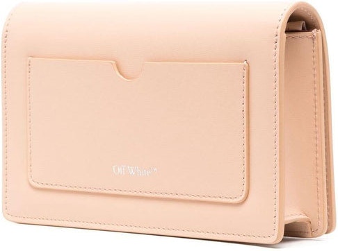 OFF-WHITE: Jitney 0.5 leather bag - Orange  Off-White mini bag  OWNN103S23LEA001 online at