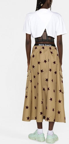 6128 PALM ANGELS Star-rating skirt