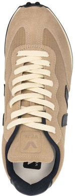 Brown VEJA LOGO-PATCH LACE-UP SNEAKERS