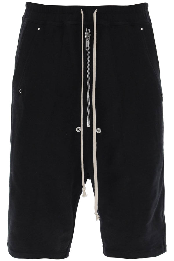 BLACK RICK OWENS 'BELA PODS' SHORTS (RU02C7349BG) | LOZURI