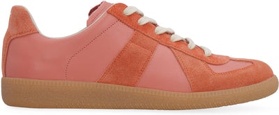H9140 MAISON MARGIELA REPLICA LEATHER LOW-TOP SNEAKERS