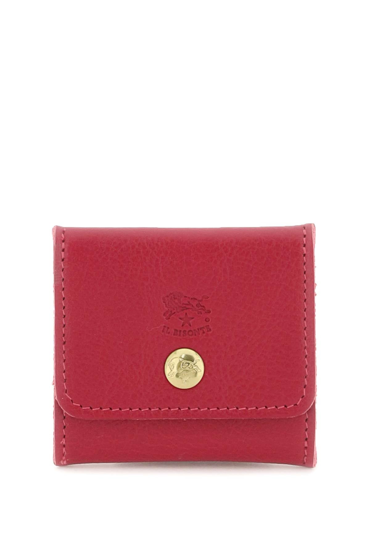 MIXED COLOURS IL BISONTE SOFT CALF LEATHER COIN PURSE