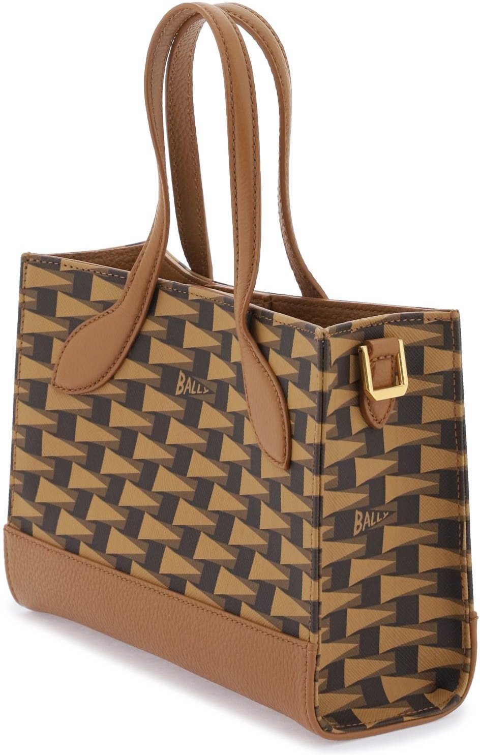 Bally Calie Leather Trim Canvas Tote