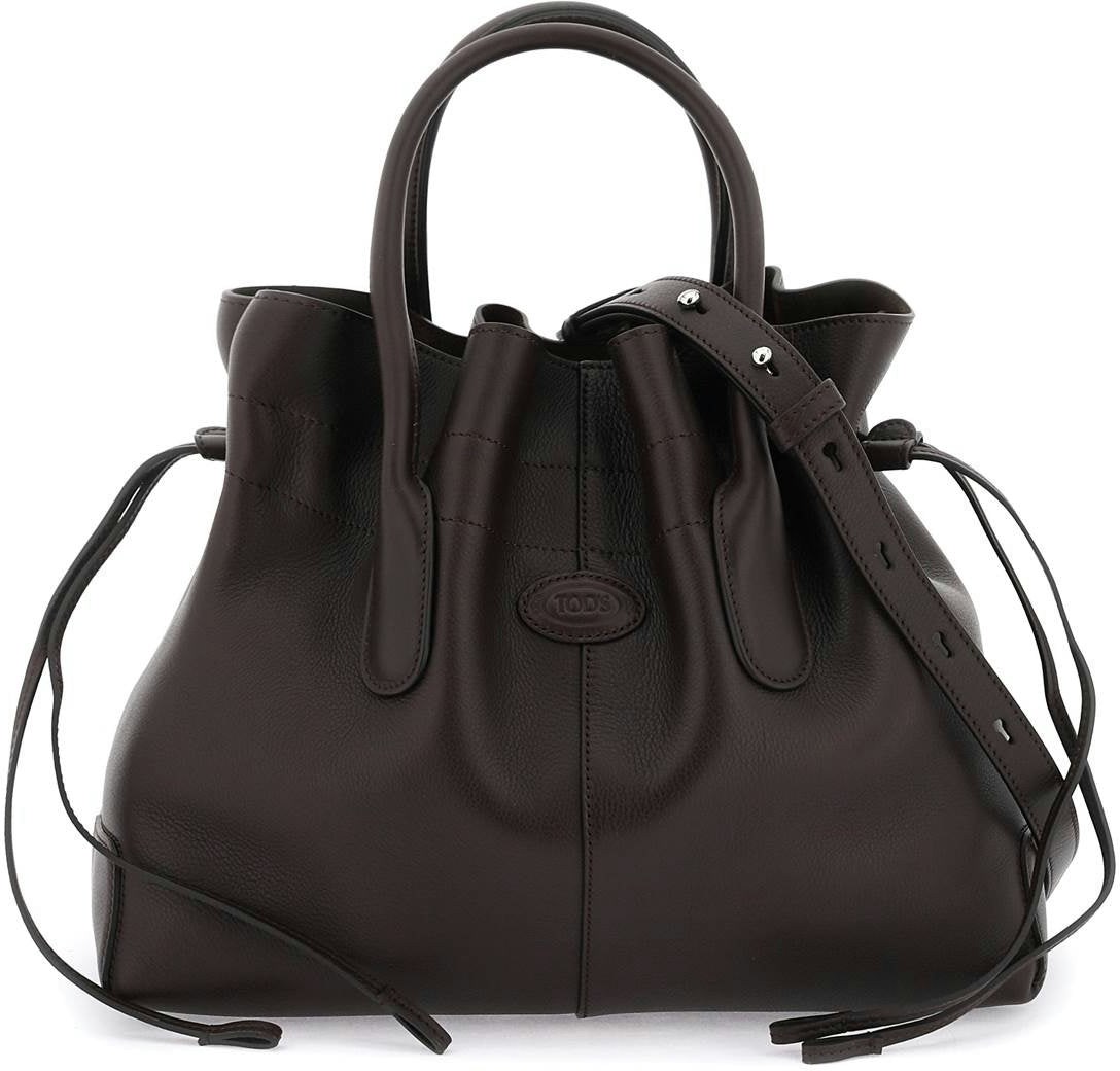 Tod's - di Bag in Leather Mini, Black, - Bags