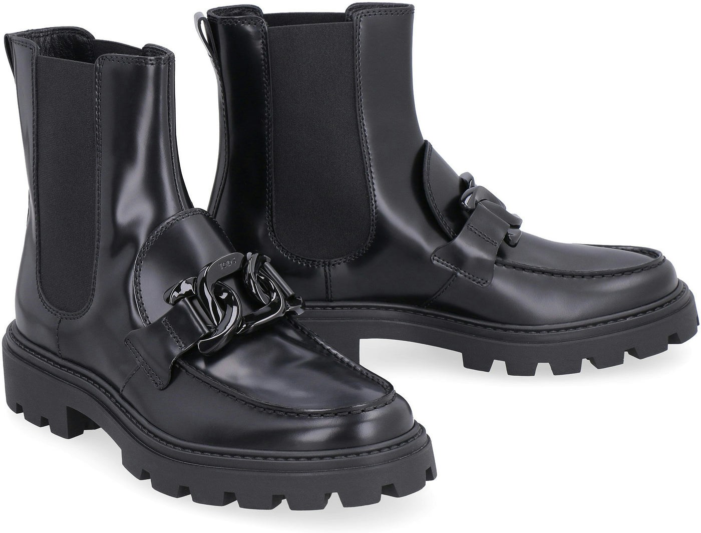 B999 TOD'S LEATHER CHELSEA BOOTS